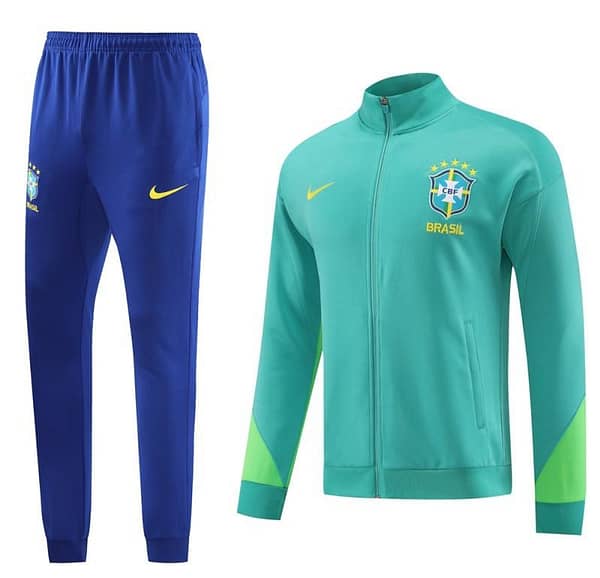 23/24 Brazil Green Full Zipper Jacket+Pants