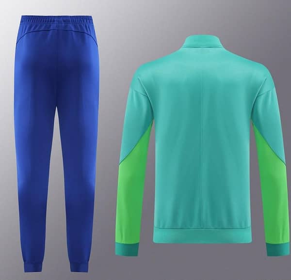 23/24 Brazil Green Full Zipper Jacket+Pants - Image 9