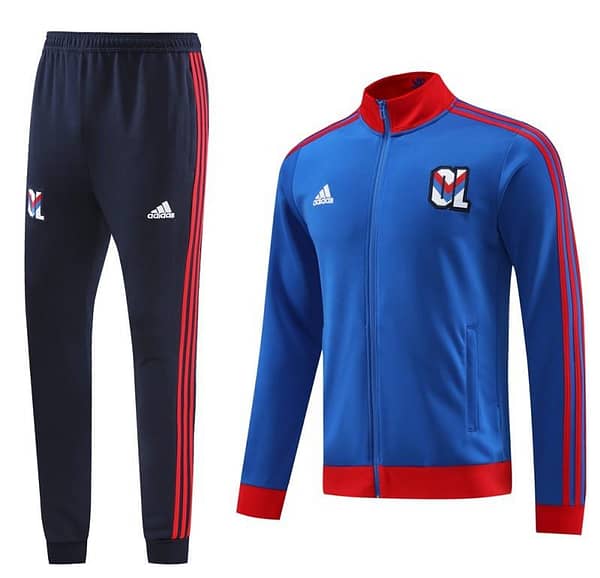 23/24 Olympique Lyonnais Blue Lyon Blue Full Zipper Jacket+Pants