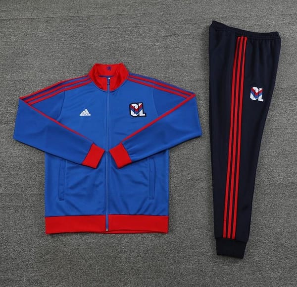 23/24 Olympique Lyonnais Blue Lyon Blue Full Zipper Jacket+Pants - Image 2