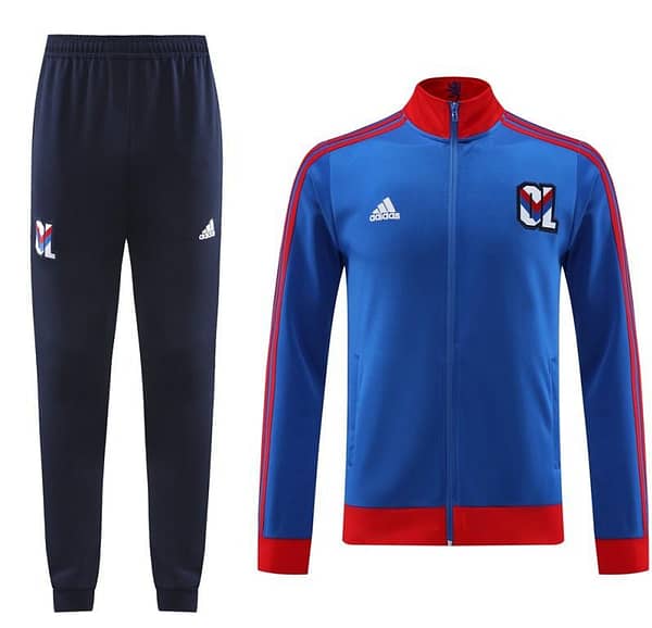 23/24 Olympique Lyonnais Blue Lyon Blue Full Zipper Jacket+Pants - Image 12