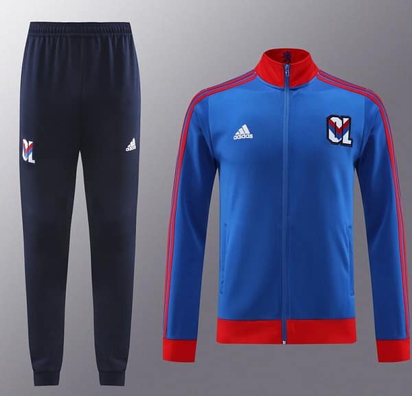 23/24 Olympique Lyonnais Blue Lyon Blue Full Zipper Jacket+Pants - Image 13