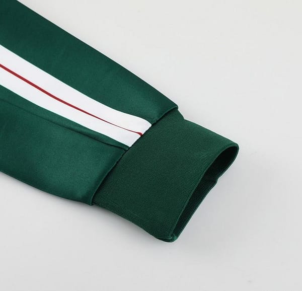 23/24 Manchester United Green White Stripe Full Zipper Jacket+Pants - Image 20