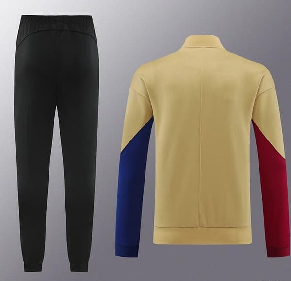 23/24 Barcelona khaki Full Zipper Jacket+Pants - Image 16