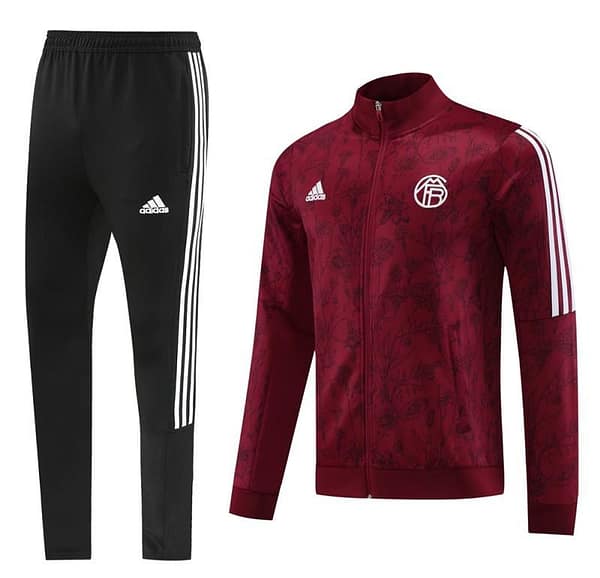 23/24 Bayern Munich Wine Full Zipper Jacket+Pants