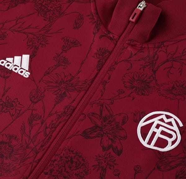 23/24 Bayern Munich Wine Full Zipper Jacket+Pants - Image 2