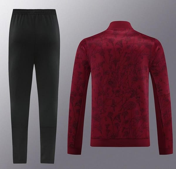 23/24 Bayern Munich Wine Full Zipper Jacket+Pants - Image 11
