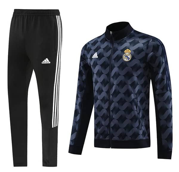 23/24 Real Madrid Black Full Zipper Jacket+Pants