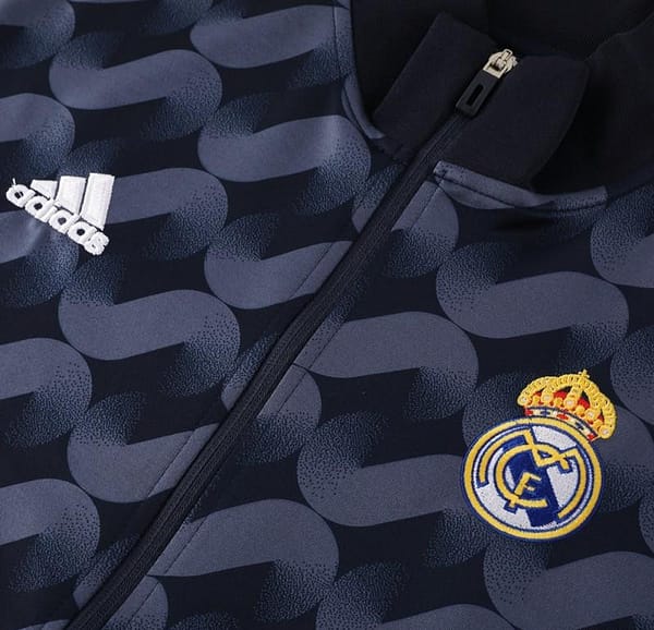 23/24 Real Madrid Black Full Zipper Jacket+Pants - Image 2