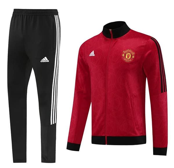 23/24 Manchester United Red Full Zipper Jacket+Pants