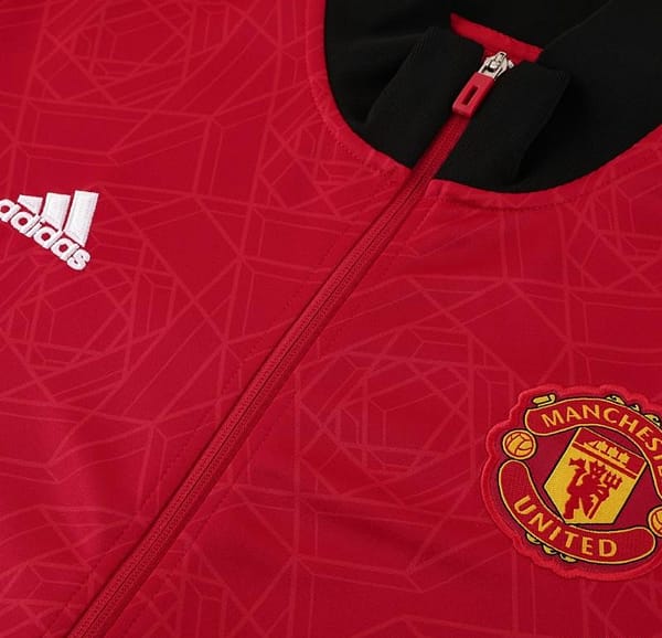23/24 Manchester United Red Full Zipper Jacket+Pants - Image 2