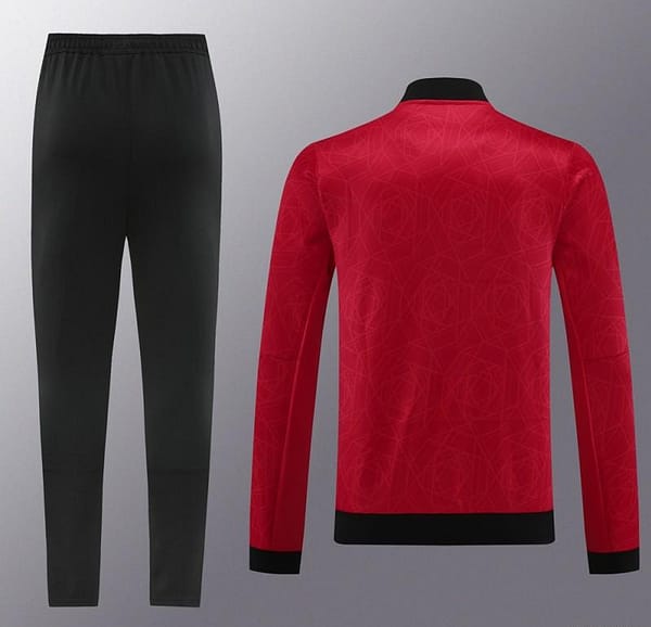 23/24 Manchester United Red Full Zipper Jacket+Pants - Image 11