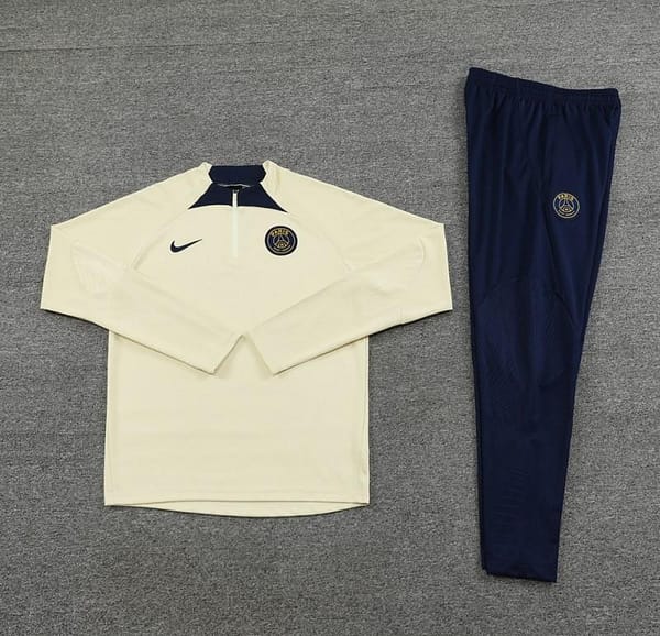 23/24 PSG Yellow Half Zipper Jacket+Pants - Image 5