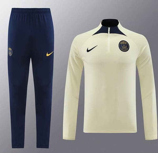 23/24 PSG Yellow Half Zipper Jacket+Pants - Image 15