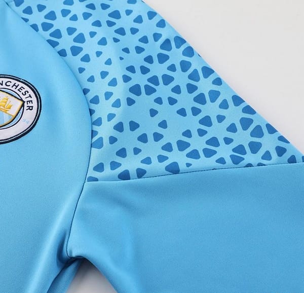 23/24 Manchester City Blue Half Zipper Jacket+Pants - Image 2