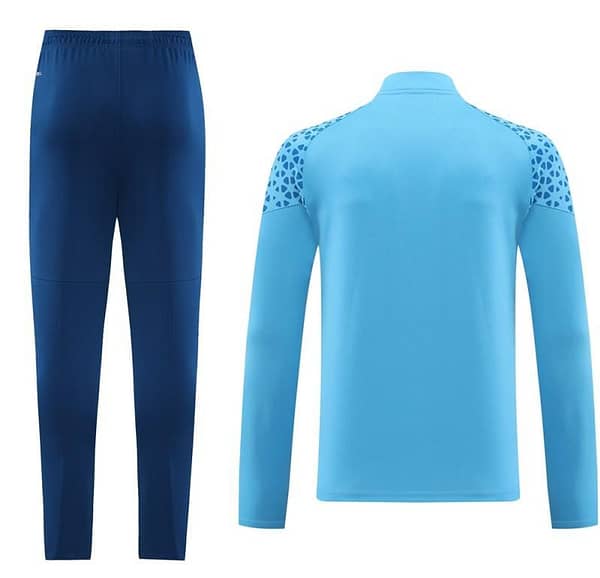 23/24 Manchester City Blue Half Zipper Jacket+Pants - Image 13