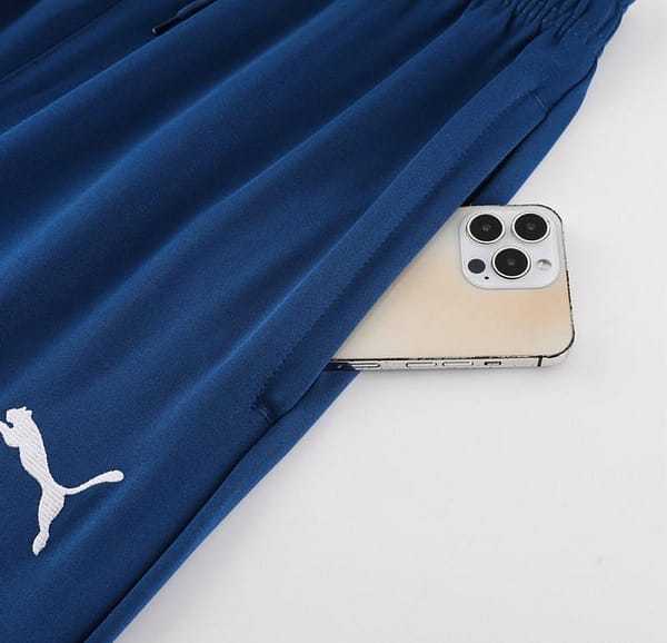 23/24 Manchester City Blue Half Zipper Jacket+Pants - Image 18