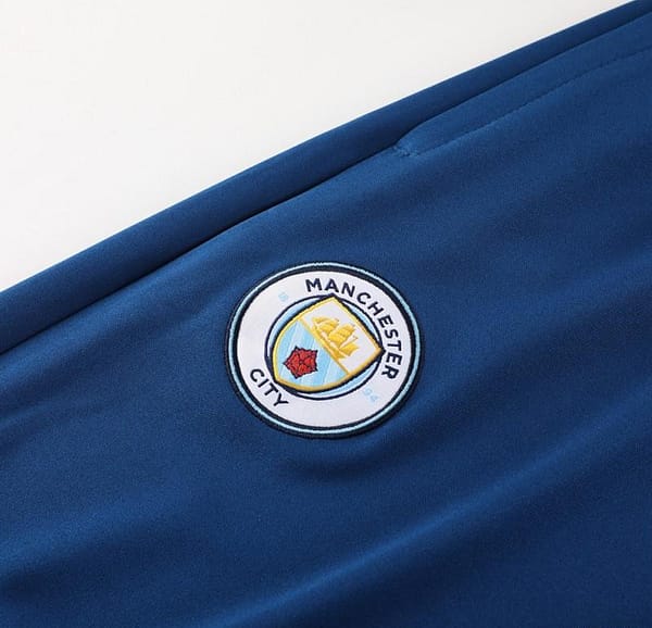 23/24 Manchester City Blue Half Zipper Jacket+Pants - Image 19