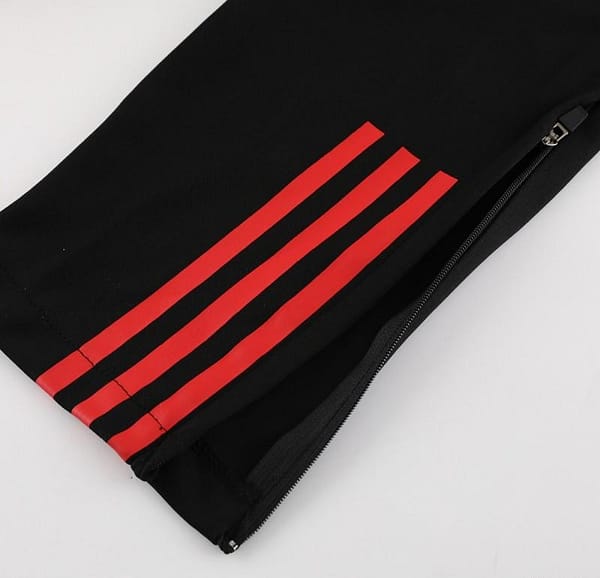 23/24 Manchester United Black Half Zipper Jacket+Pants - Image 9