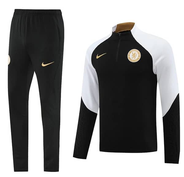 23/24 Chelsea Black Half Zipper Jacket+Pants