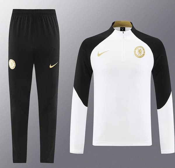 23/24 Chelsea White  Half Zipper Jacket+Pants - Image 18