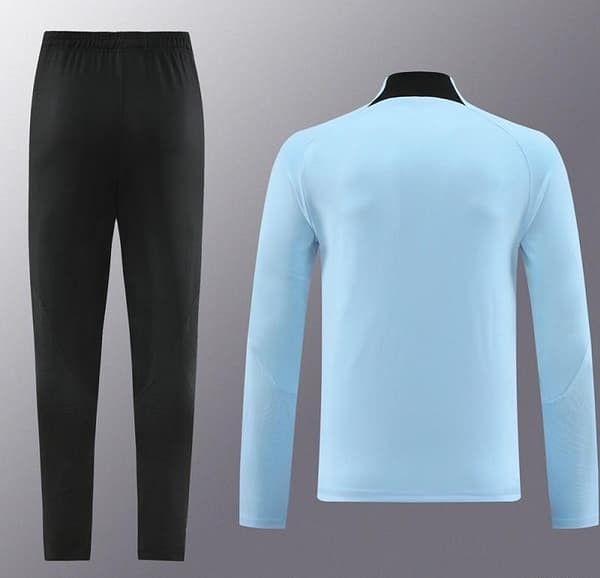 23/24 Inter Milan Light Blue Half Zipper Jacket+Pants - Image 11