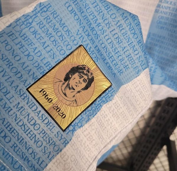Retro 2021 Argentina x Maradona Tribute Home Jersey - Image 5