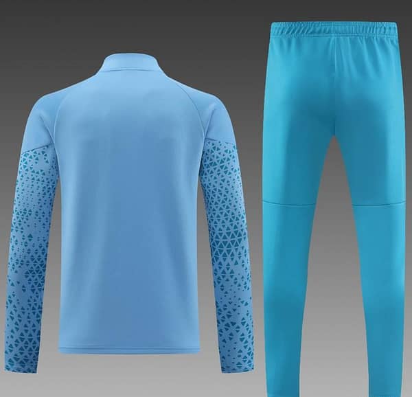 23/24 Manchester City Blue Full Zipper Jacket+Pants - Image 6