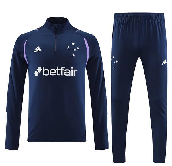 23/24 Cruzeiro Navy Half Zipper Jacket +Pants