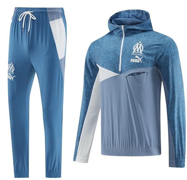 23/24 Brazil Blue Half Zipper Jacket+Pants