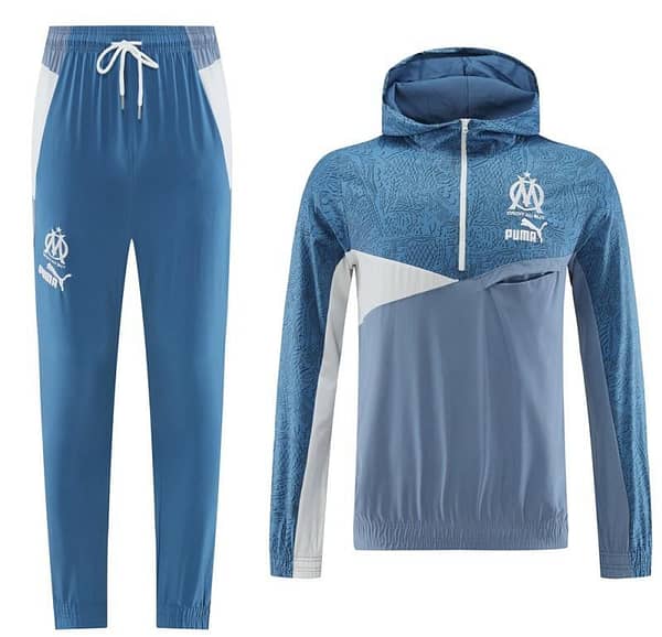23/24 Brazil Blue Half Zipper Jacket+Pants - Image 17