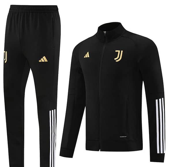 23/24 Juventus Black Full Zipper Jacket+Pants