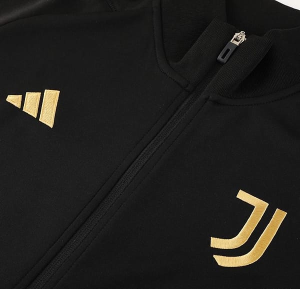 23/24 Juventus Black Full Zipper Jacket+Pants - Image 2