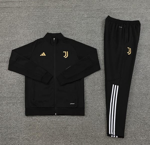 23/24 Juventus Black Full Zipper Jacket+Pants - Image 11