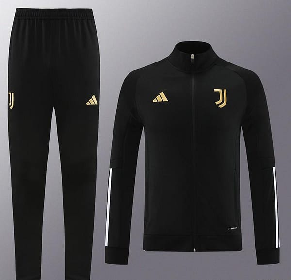 23/24 Juventus Black Full Zipper Jacket+Pants - Image 12
