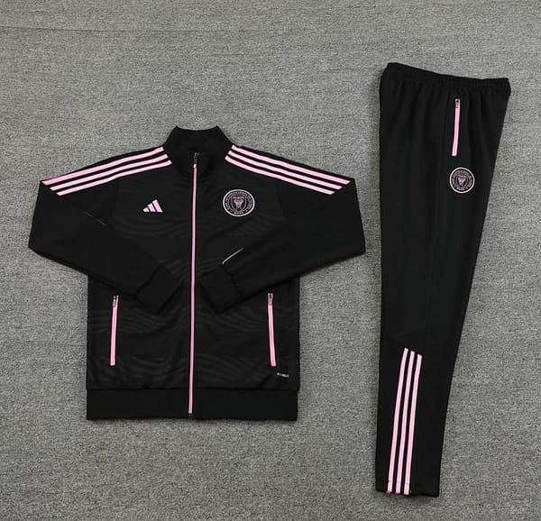 23/24 Inter Miami Black Full Zipper Jacket+Pants - Image 11