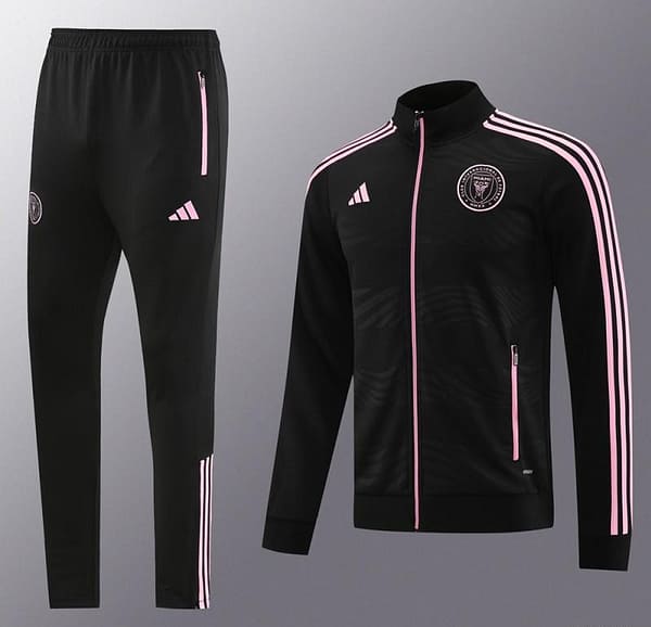 23/24 Inter Miami Black Full Zipper Jacket+Pants - Image 20