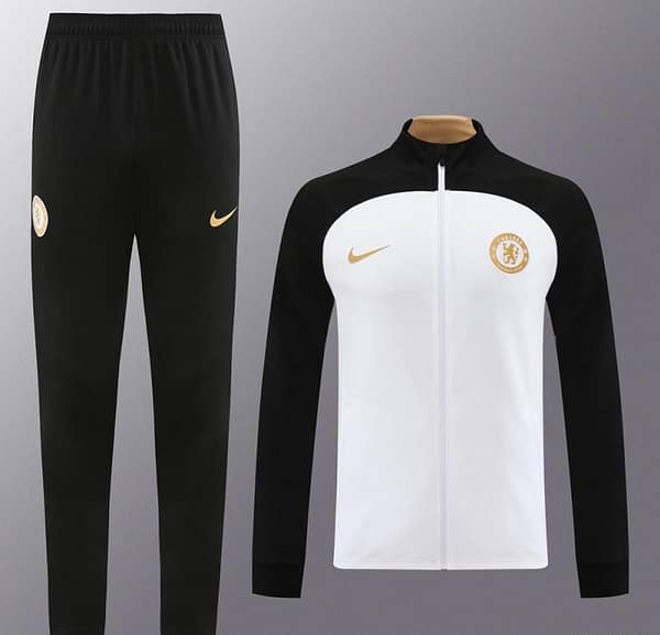23/24 Chelsea White Full Zipper Jacket+Pants - Image 16