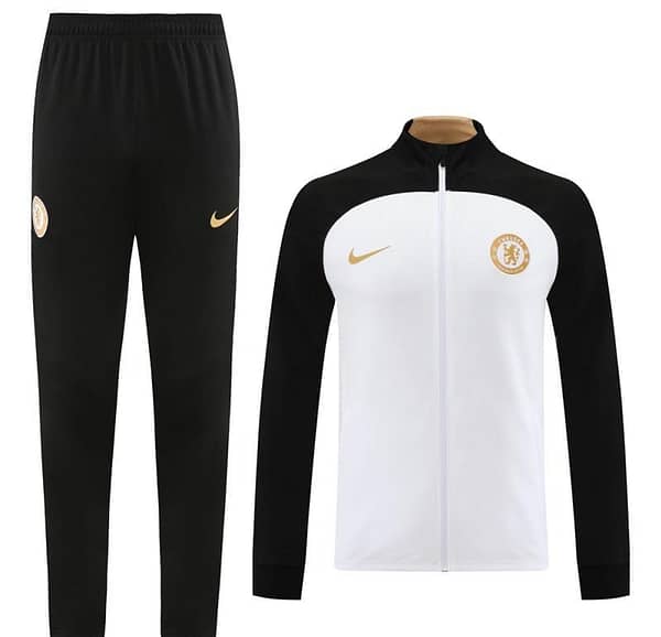 23/24 Chelsea White Full Zipper Jacket+Pants - Image 17