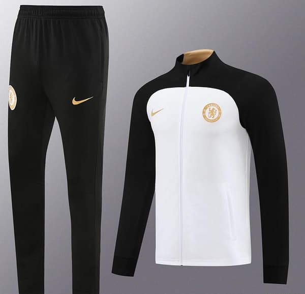 23/24 Chelsea White Full Zipper Jacket+Pants - Image 20