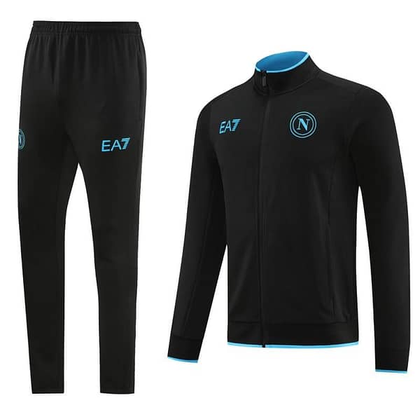 23/24 Napoli Black Full Zipper Jacket+Pants