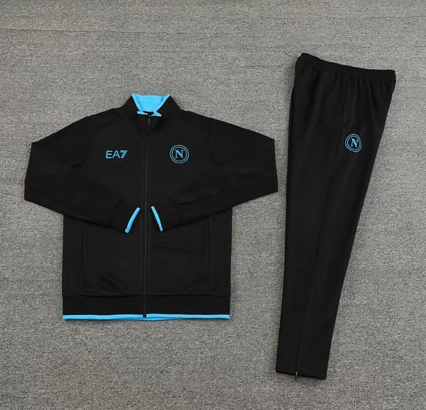 23/24 Napoli Black Full Zipper Jacket+Pants - Image 11