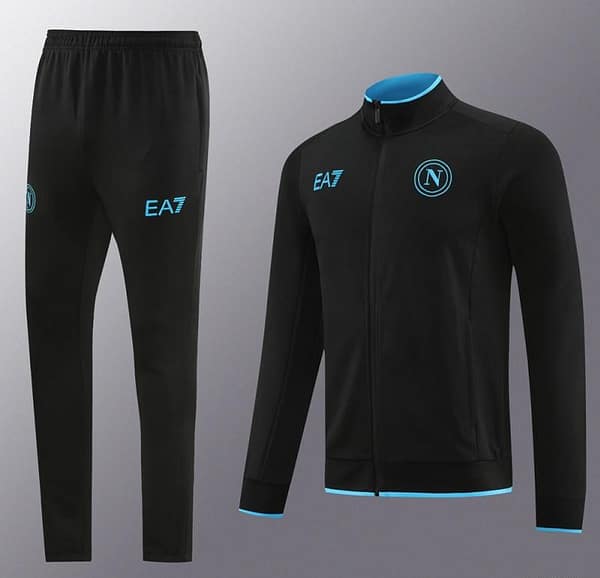 23/24 Napoli Black Full Zipper Jacket+Pants - Image 20