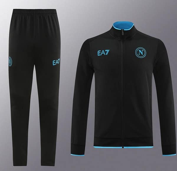 23/24 Napoli Black Full Zipper Jacket+Pants - Image 21