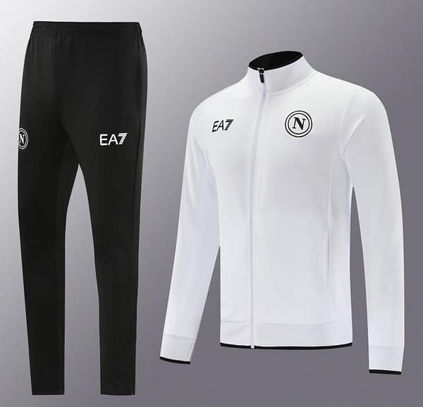 23/24 Napoli White Full Zipper Jacket+Pants - Image 3