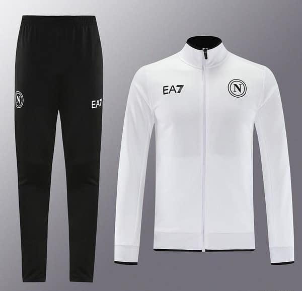 23/24 Napoli White Full Zipper Jacket+Pants - Image 4