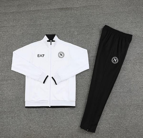 23/24 Napoli White Full Zipper Jacket+Pants - Image 7