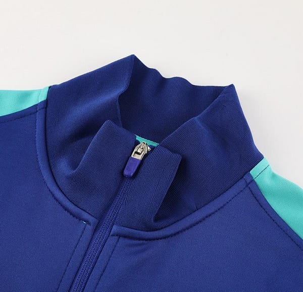 23/24 Brazil Blue Full Zipper Jacket+Pants - Image 4