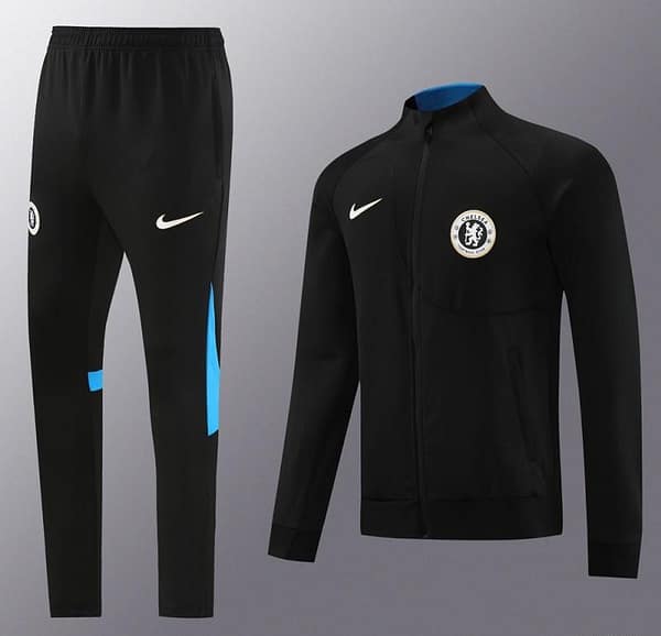 23/24 Chelsea Black Full Zipper Jacket+Pants - Image 15
