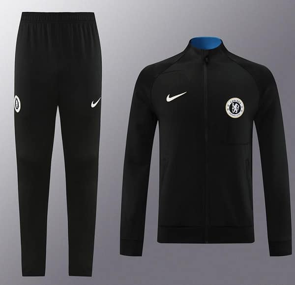 23/24 Chelsea Black Full Zipper Jacket+Pants - Image 16